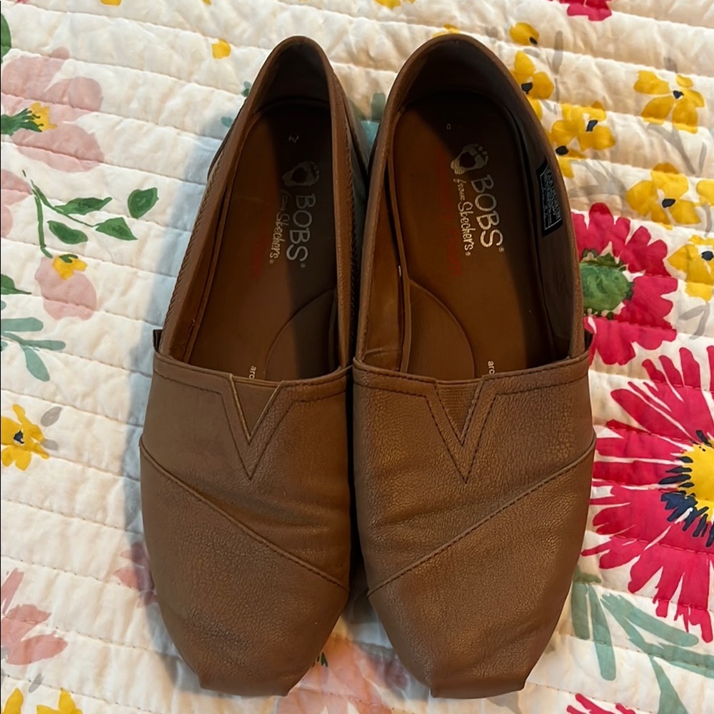 Skechers BOBS Brown Casual Slip-Ons
